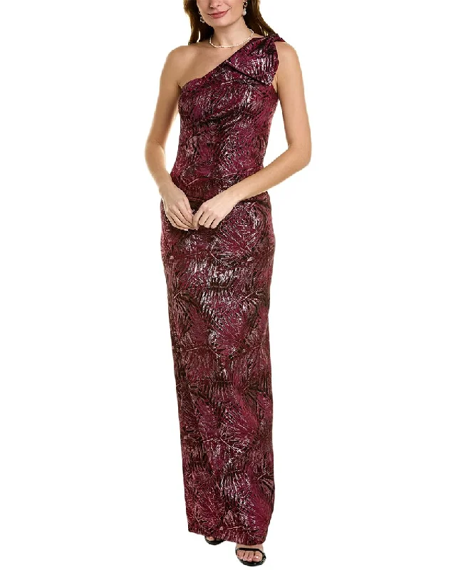 Teri Jon by Rickie Freeman One-Shoulder Gown Everyday wear unclassified dresses