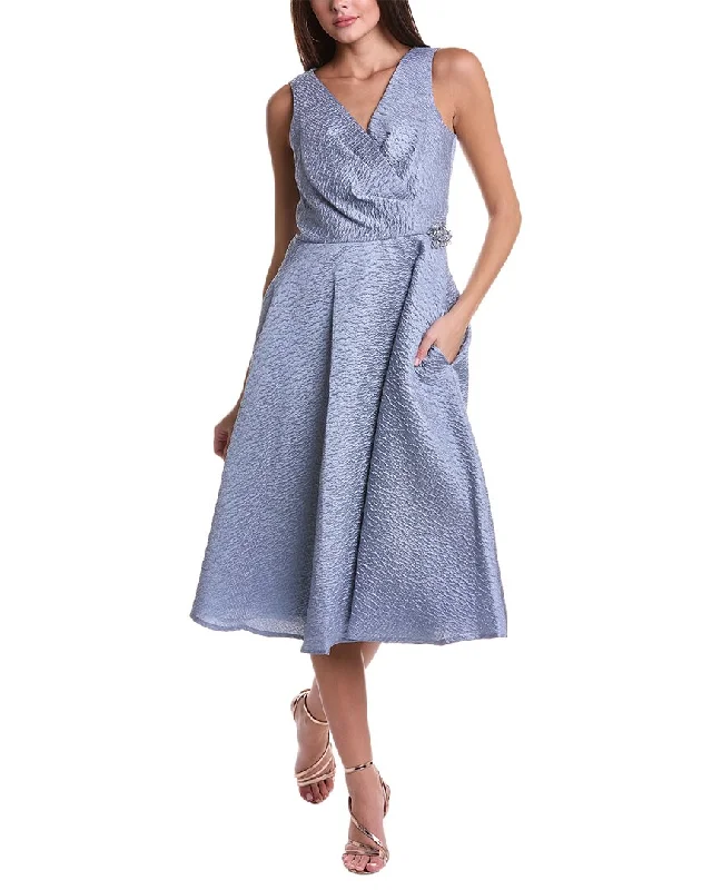 Teri Jon by Rickie Freeman Textured A-Line Dress Spring unclassified dresses