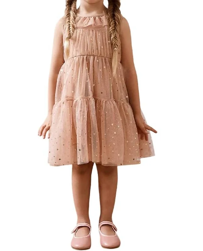 Twinkle Twinkle Dress In Rose Gold Y2K unclassified dresses