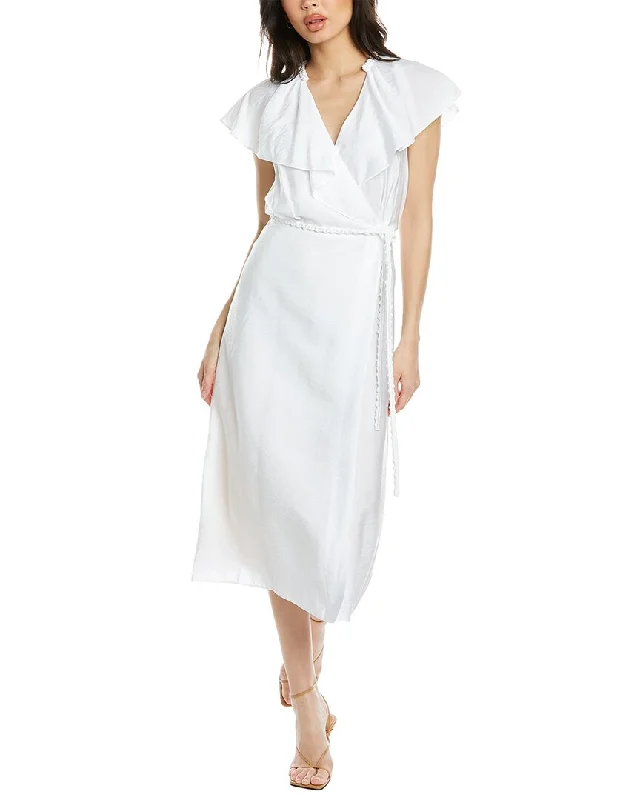 Vince Braided-Belt Wrap Dress Vacation unclassified dresses