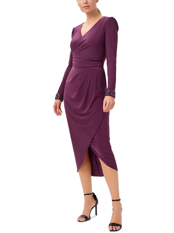 Womens Surplice Tea Wrap Dress Women's unclassified dresses