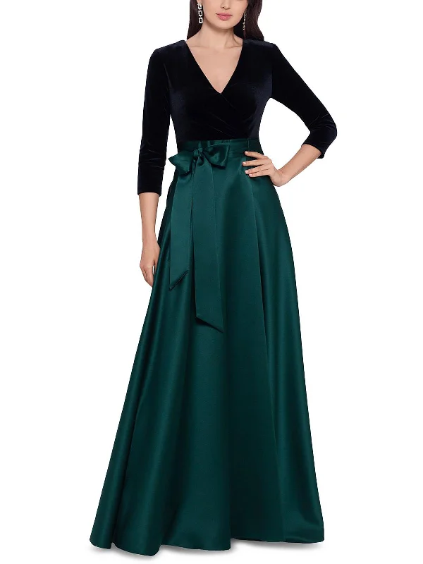 Womens Velvet Top Ball Evening Dress Everyday wear unclassified dresses