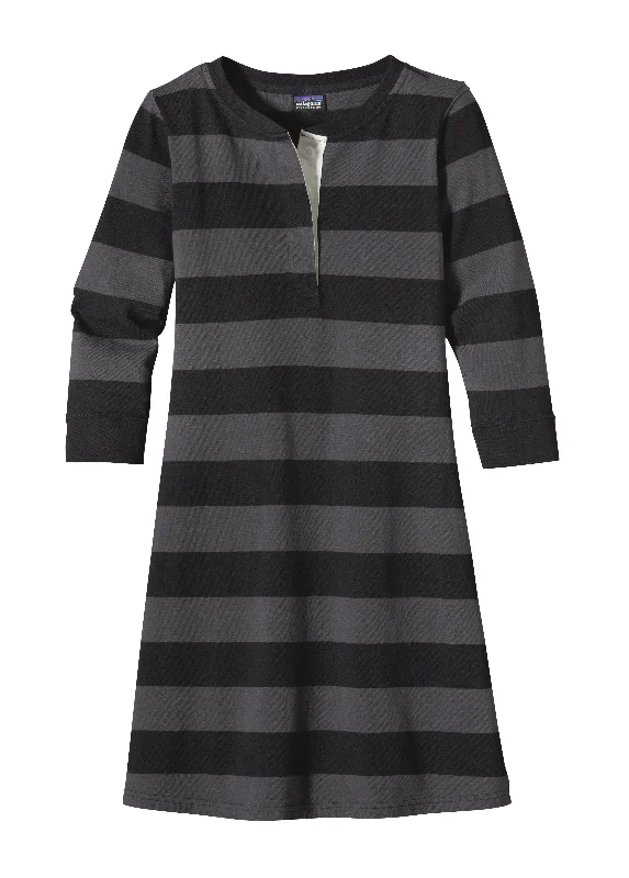 W's 3/4-Sleeved Sender Stripe Dress Metallic unclassified dresses