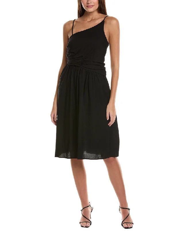 BCBG New York Asymmetric Midi Dress A-line Midi Skirt