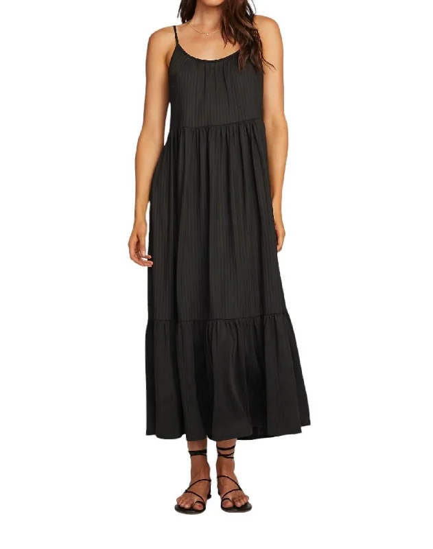 Essential Tank Midi Dress In Black Stylish Midi Skirt